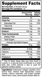 Hydrolyzed Collagen Peptides Creamer (Vanilla)