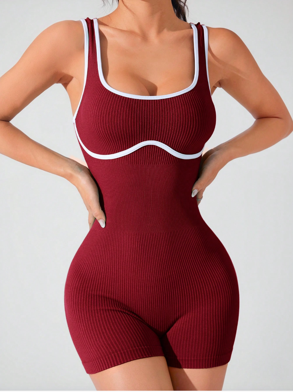 Romper With Crew Neck Activewear