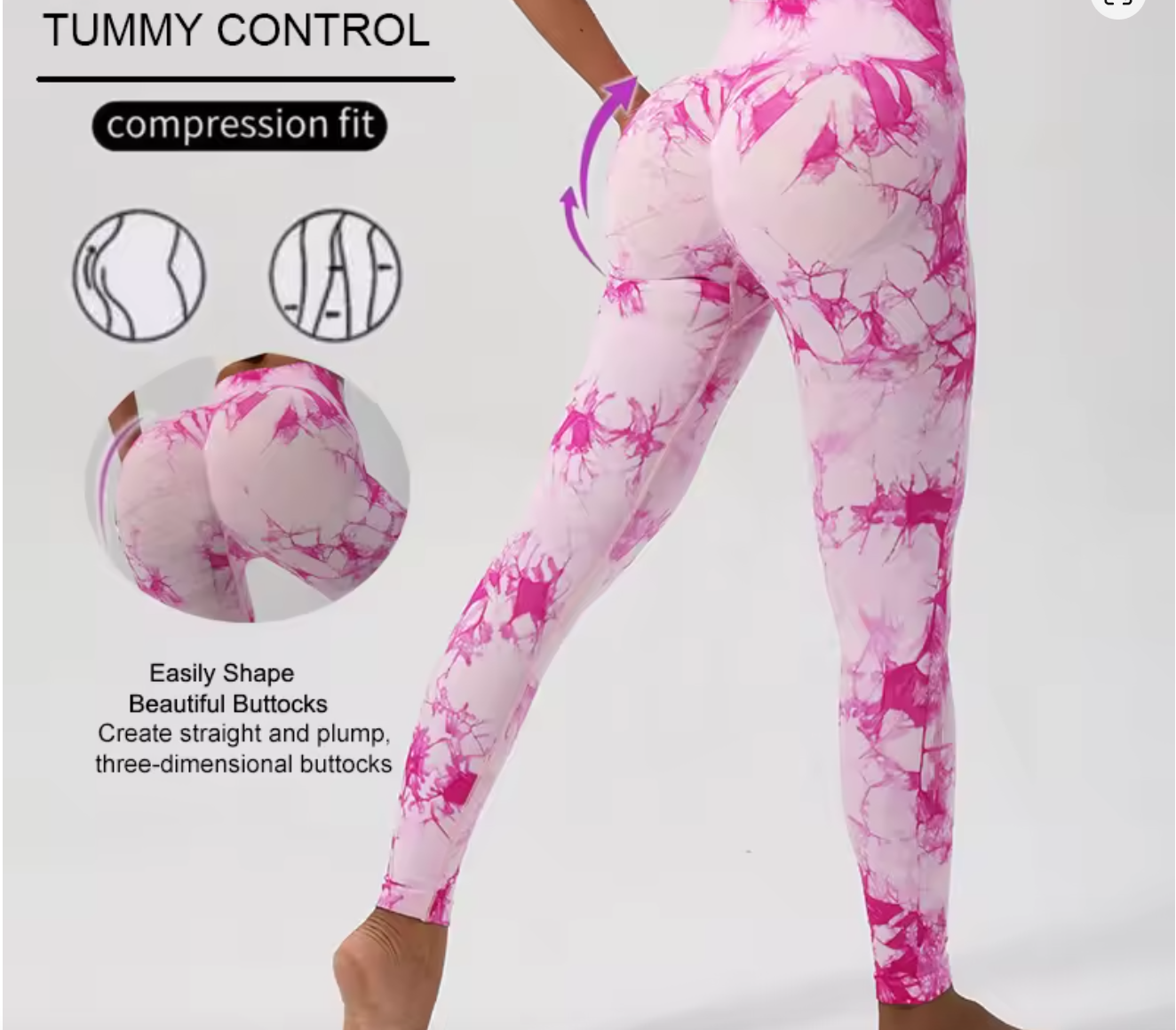 Tie Dye Legging High Waist