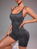 Seamless Back Criss-Cross Romper