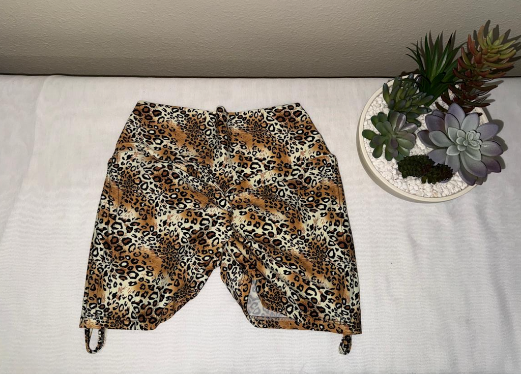 Animal Print Gym Shorts