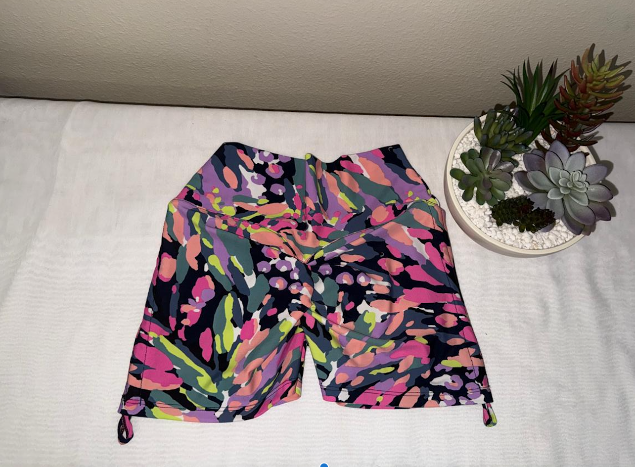 Animal Print Gym Shorts