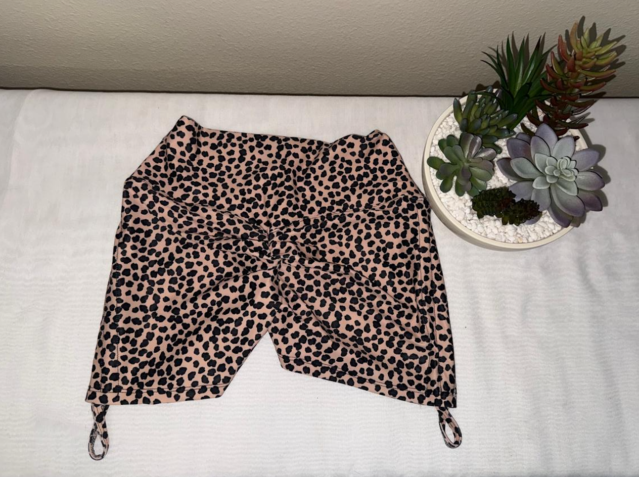 Animal Print Gym Shorts