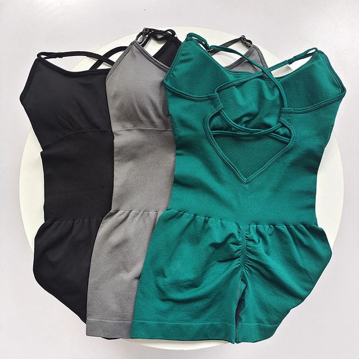 Seamless Back Criss-Cross Romper